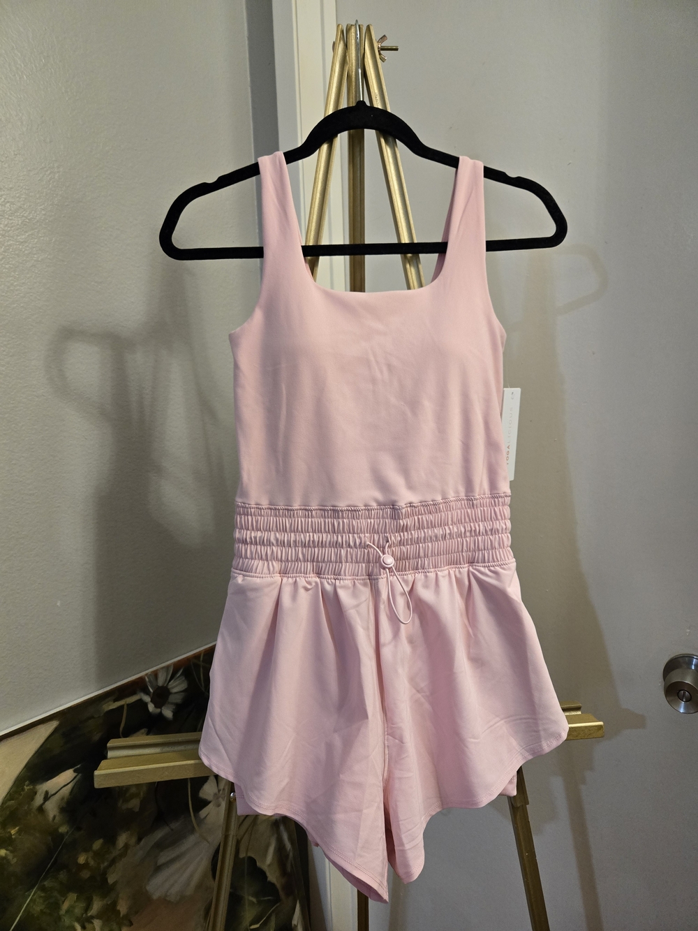 Yogalicious Lux Stevie Hybrid Romper Blush Pink Womens Medium Active Size XS